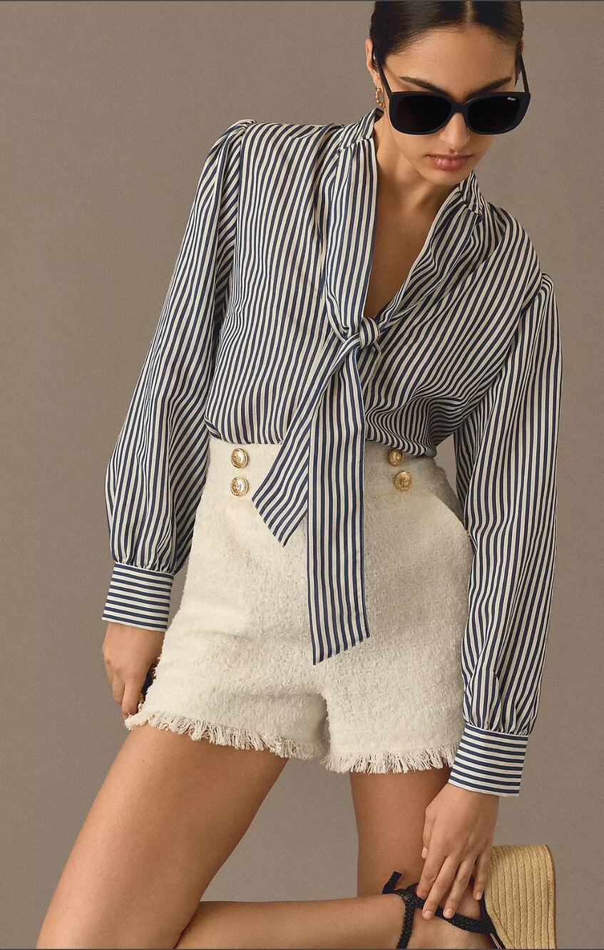 NWT Walter Baker White Tweed Shorts - Size 8